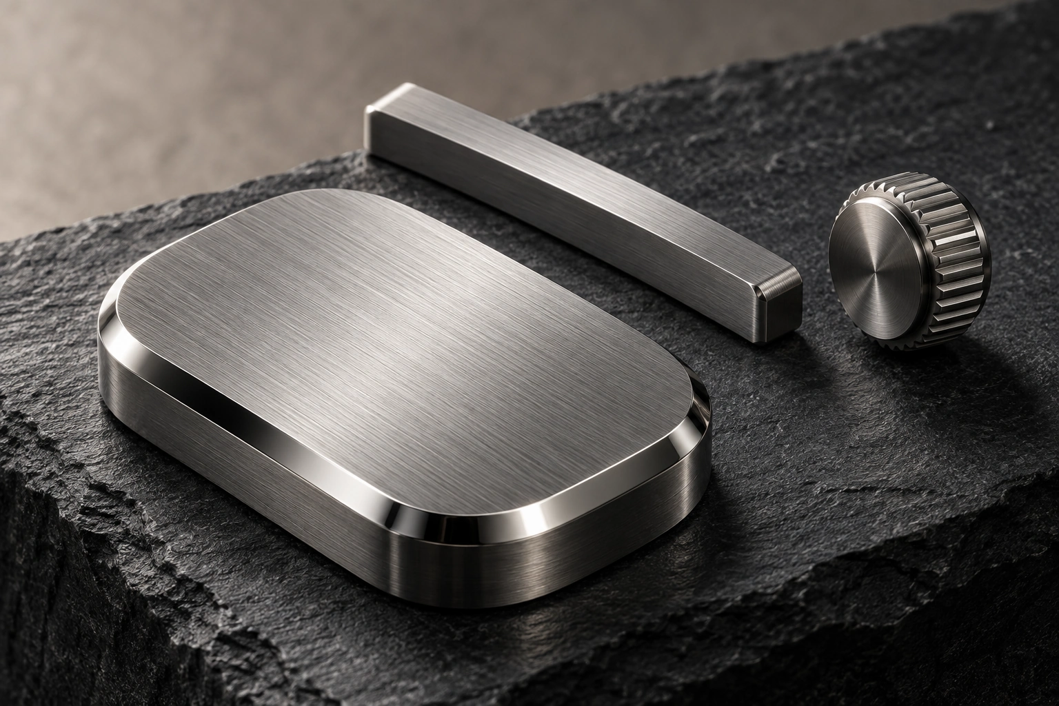 Precisely machined titanium sample