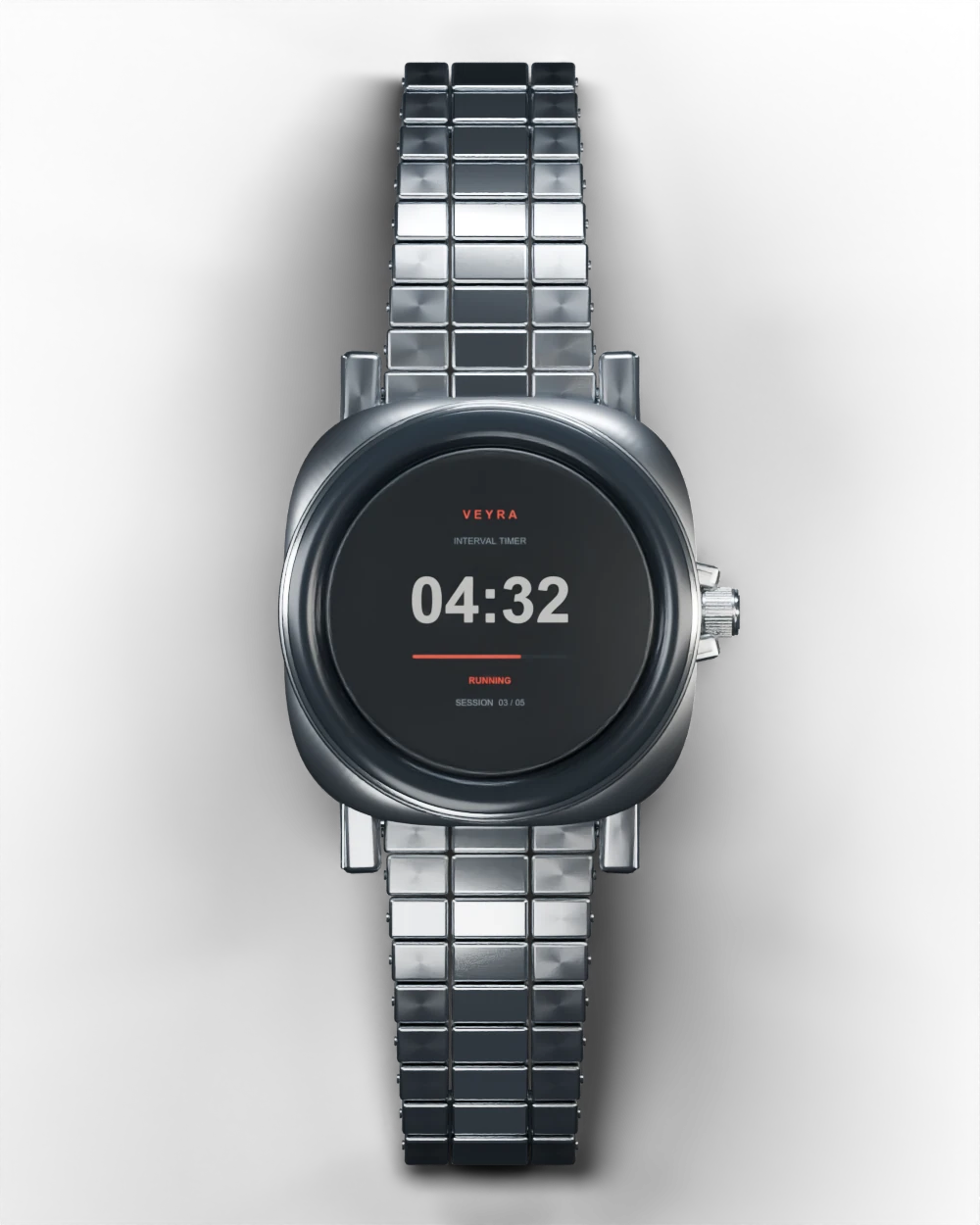 Vector luxury smartwatch concept, front view