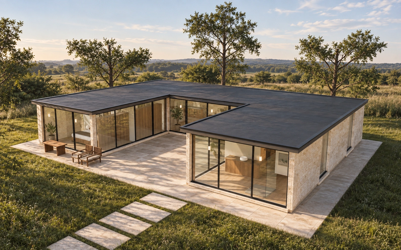 The Courtyard, an original single-story home concept