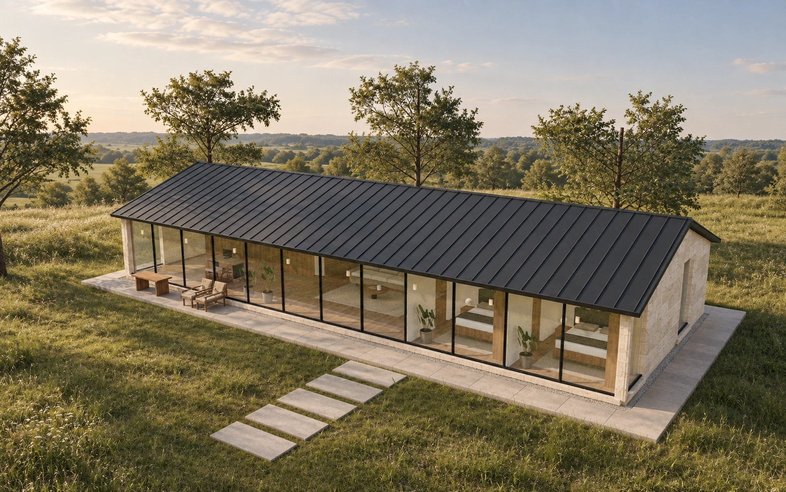 The Pavilion, an original single-story home concept